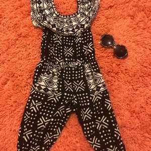 aztec print jumpsuit